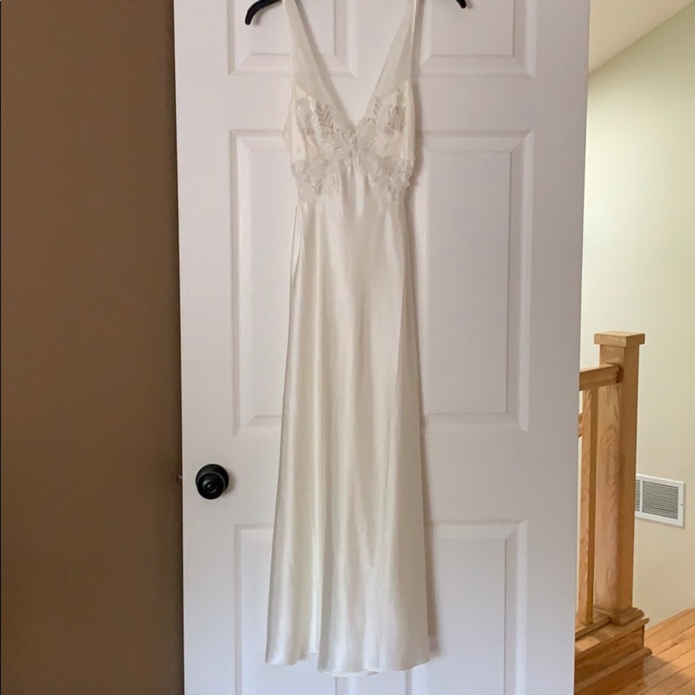BEAUTIFUL white slip dress